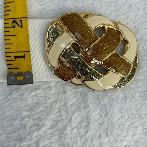 VTG Day-Lor Enamel White Stretch Belt - Picture 4 of 6